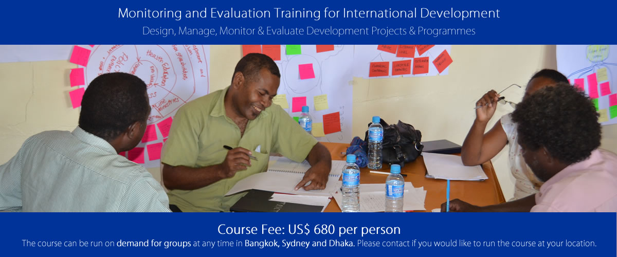 Offer for Monitoring and Evaluation Training for International Development