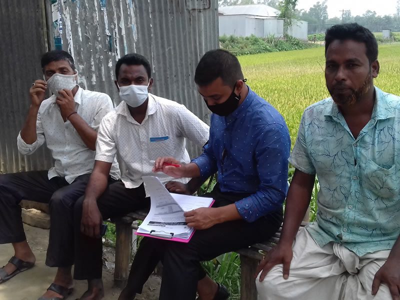 CCIL Field Research Team visits and data collection in Borhanuddin Upazila